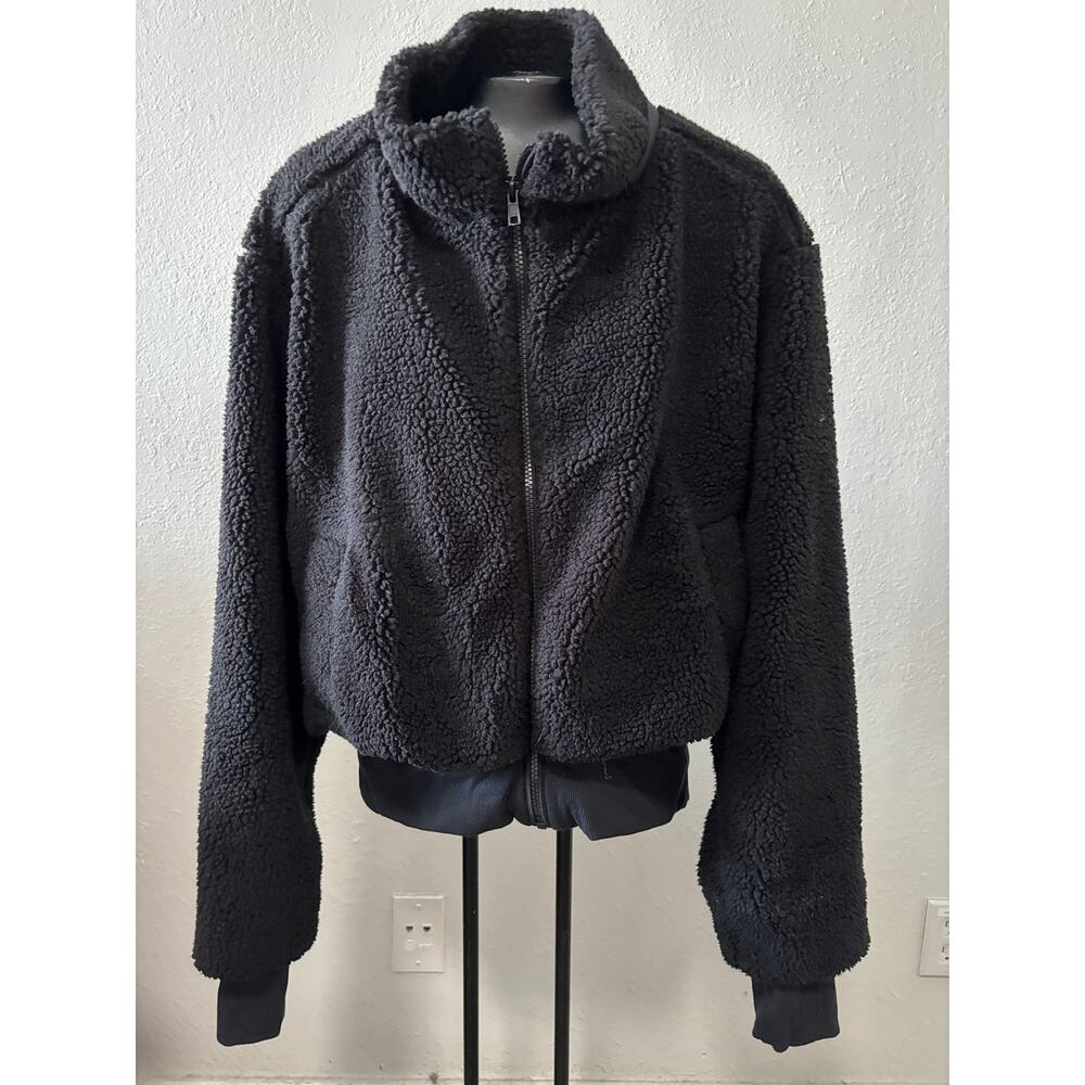 Quince Fleece Jacket Womens Size Small Black - Picture 2 of 5